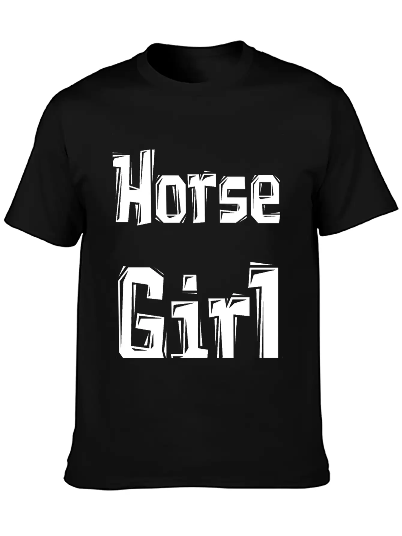 Horse Girl Casual Graphic T-Shirt – Simple And Comfortable Daily Wear