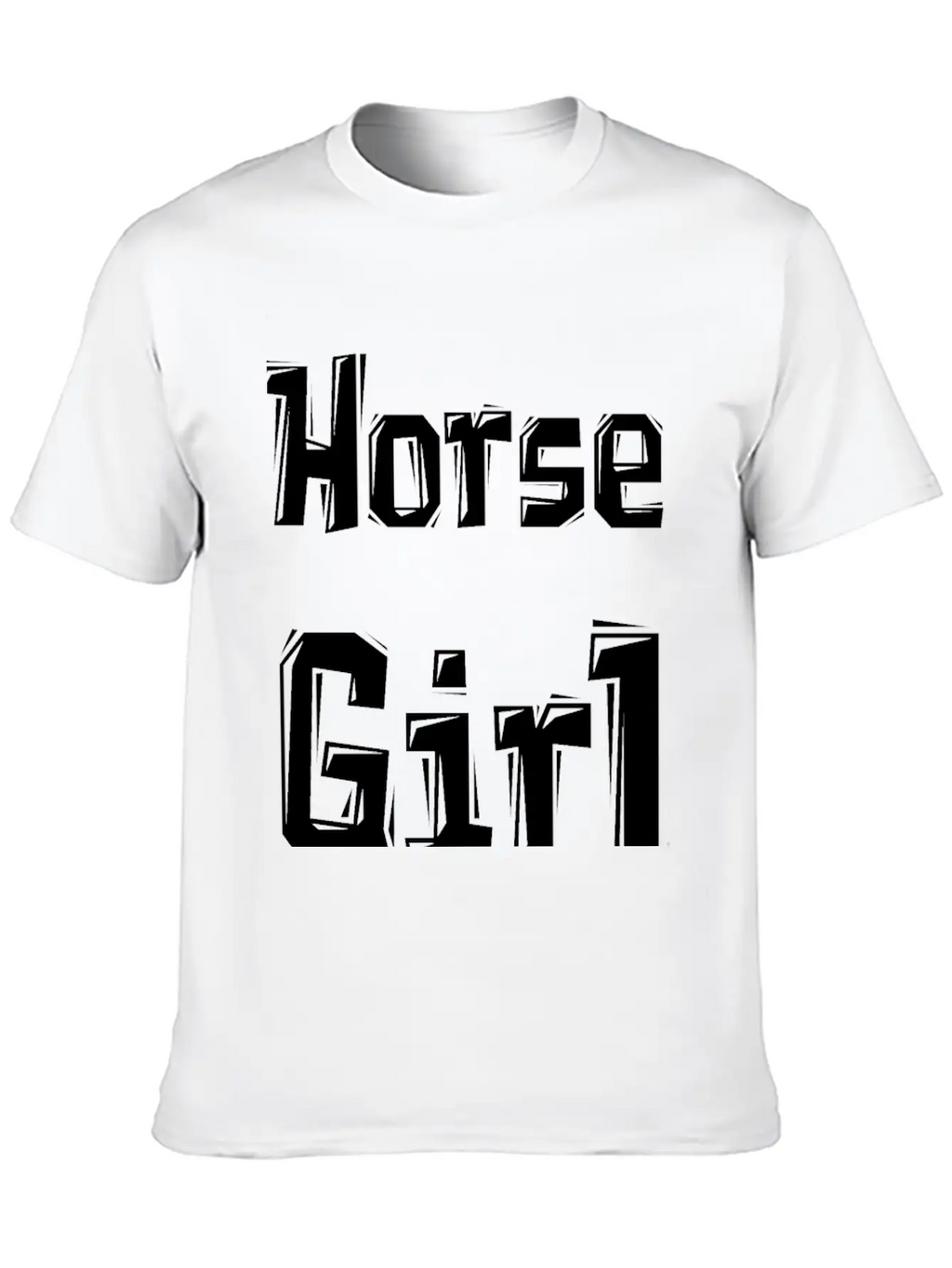 Horse Girl Casual Graphic T-Shirt – Simple And Comfortable Daily Wear