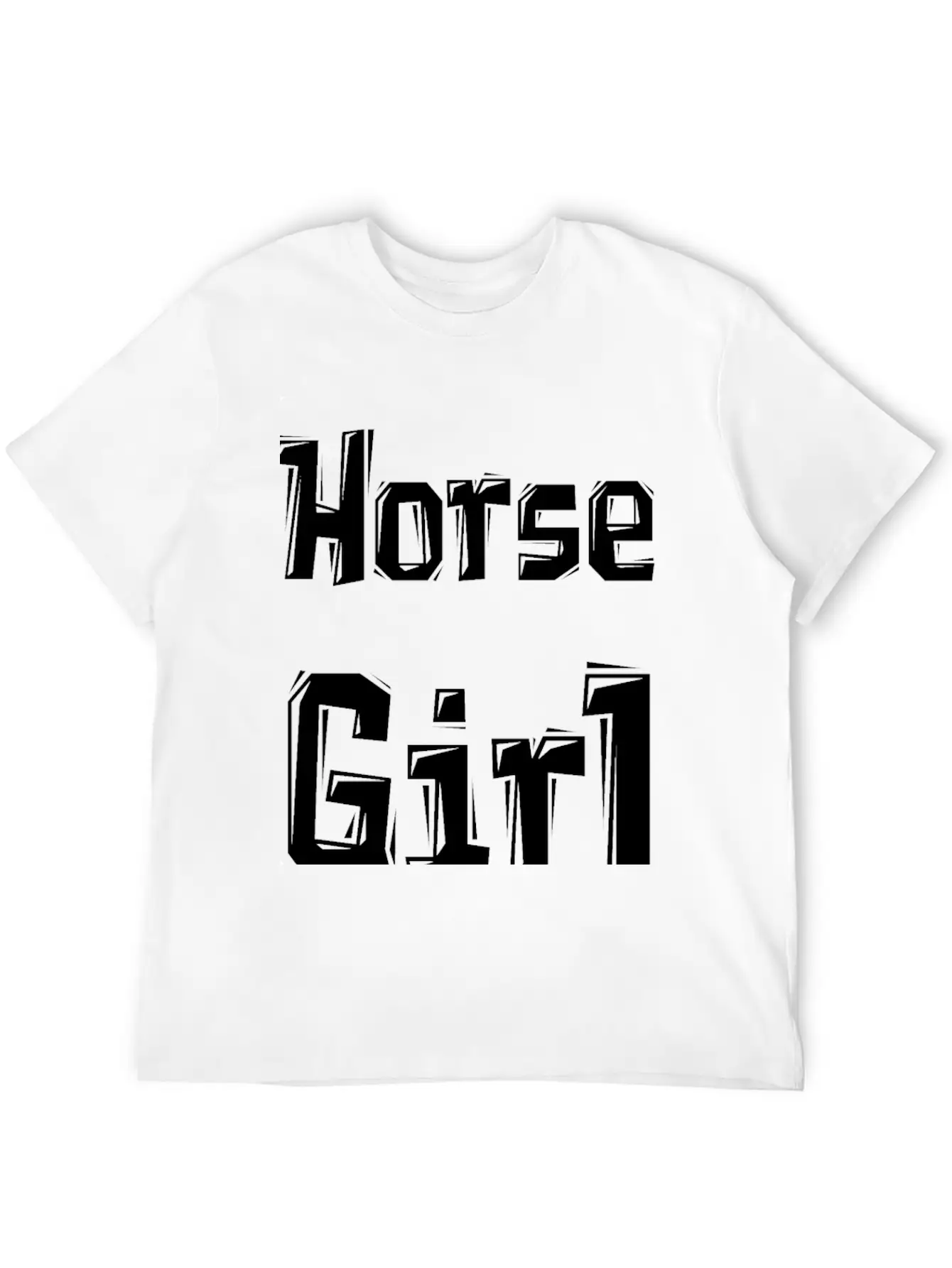 Horse Girl Casual Graphic T-Shirt – Simple And Comfortable Daily Wear