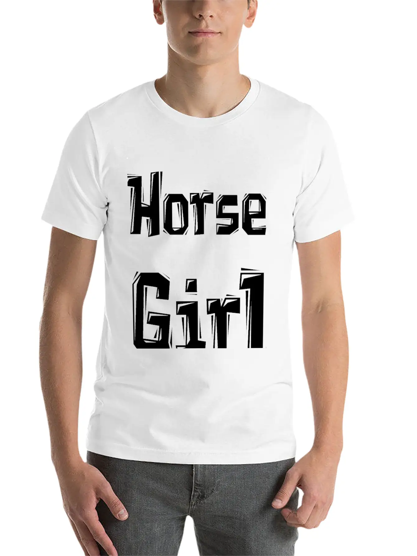 Horse Girl Casual Graphic T-Shirt – Simple And Comfortable Daily Wear