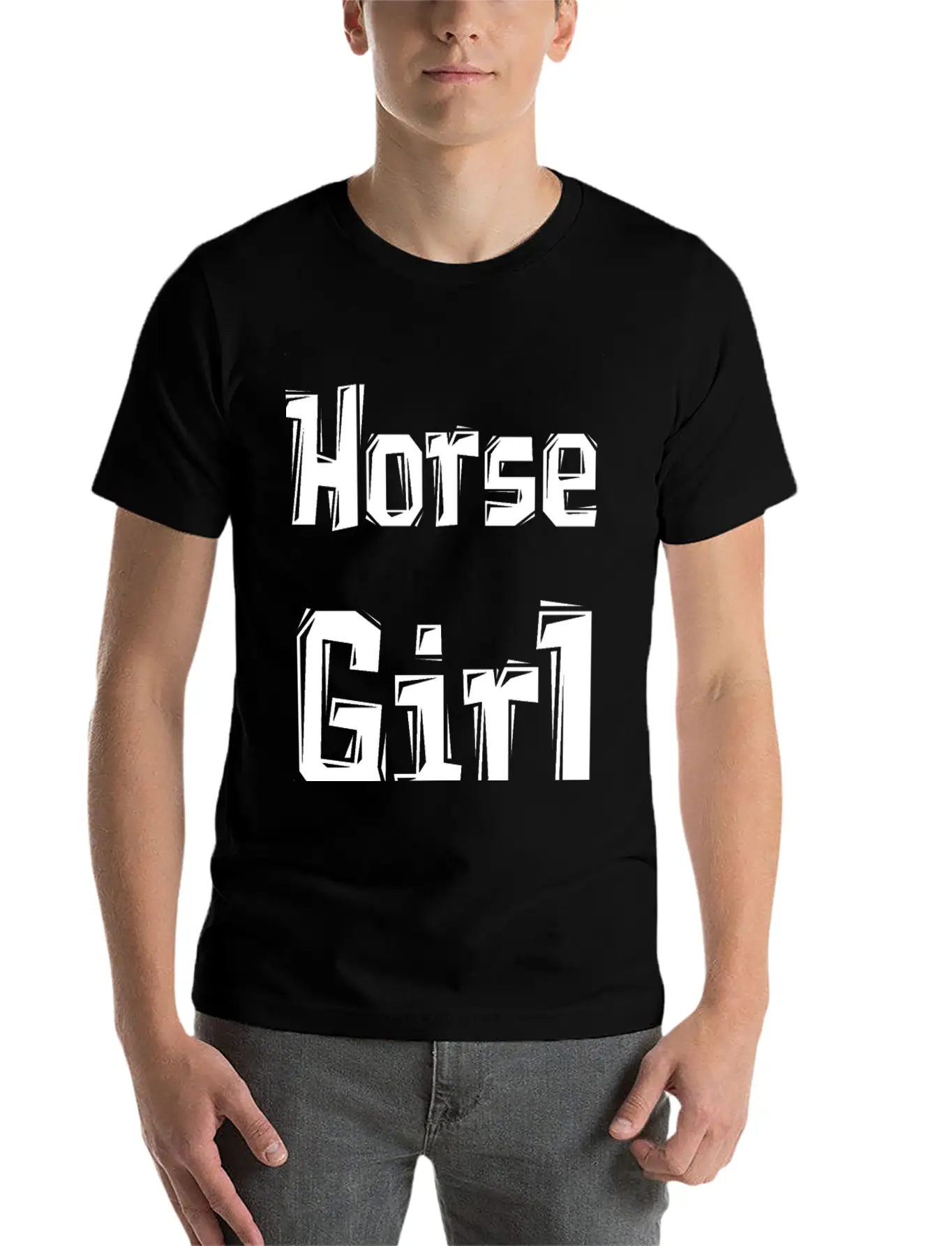Horse Girl Casual Graphic T-Shirt – Simple And Comfortable Daily Wear