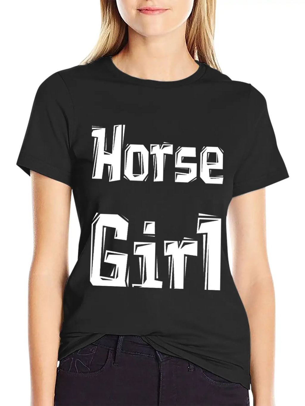 Horse Girl Casual Graphic T-Shirt – Simple And Comfortable Daily Wear