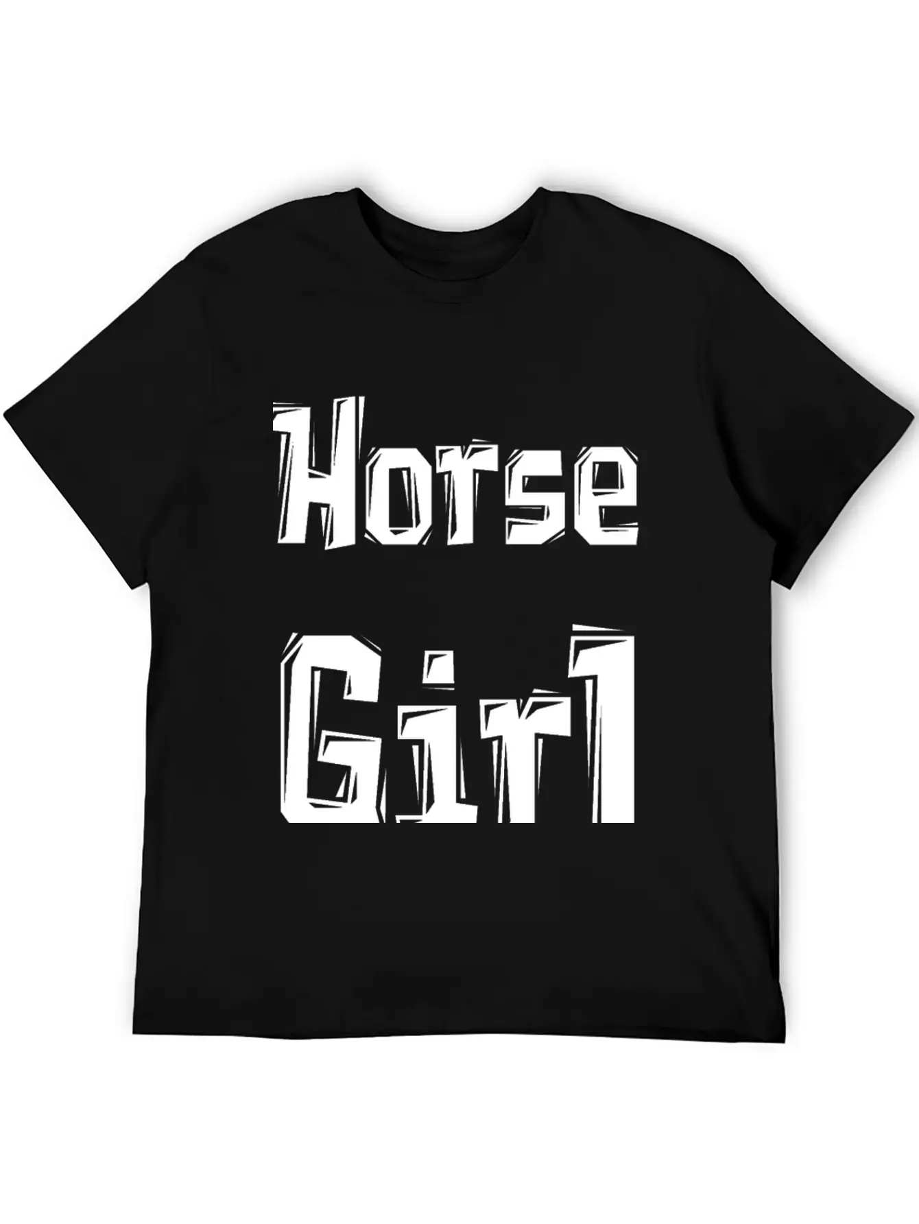 Horse Girl Casual Graphic T-Shirt – Simple And Comfortable Daily Wear