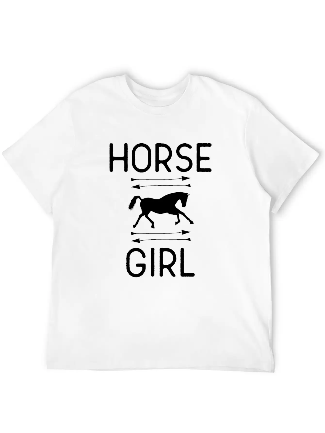 Horse Girl Essential Cotton Tee For Daily Outfits – Unisex Style