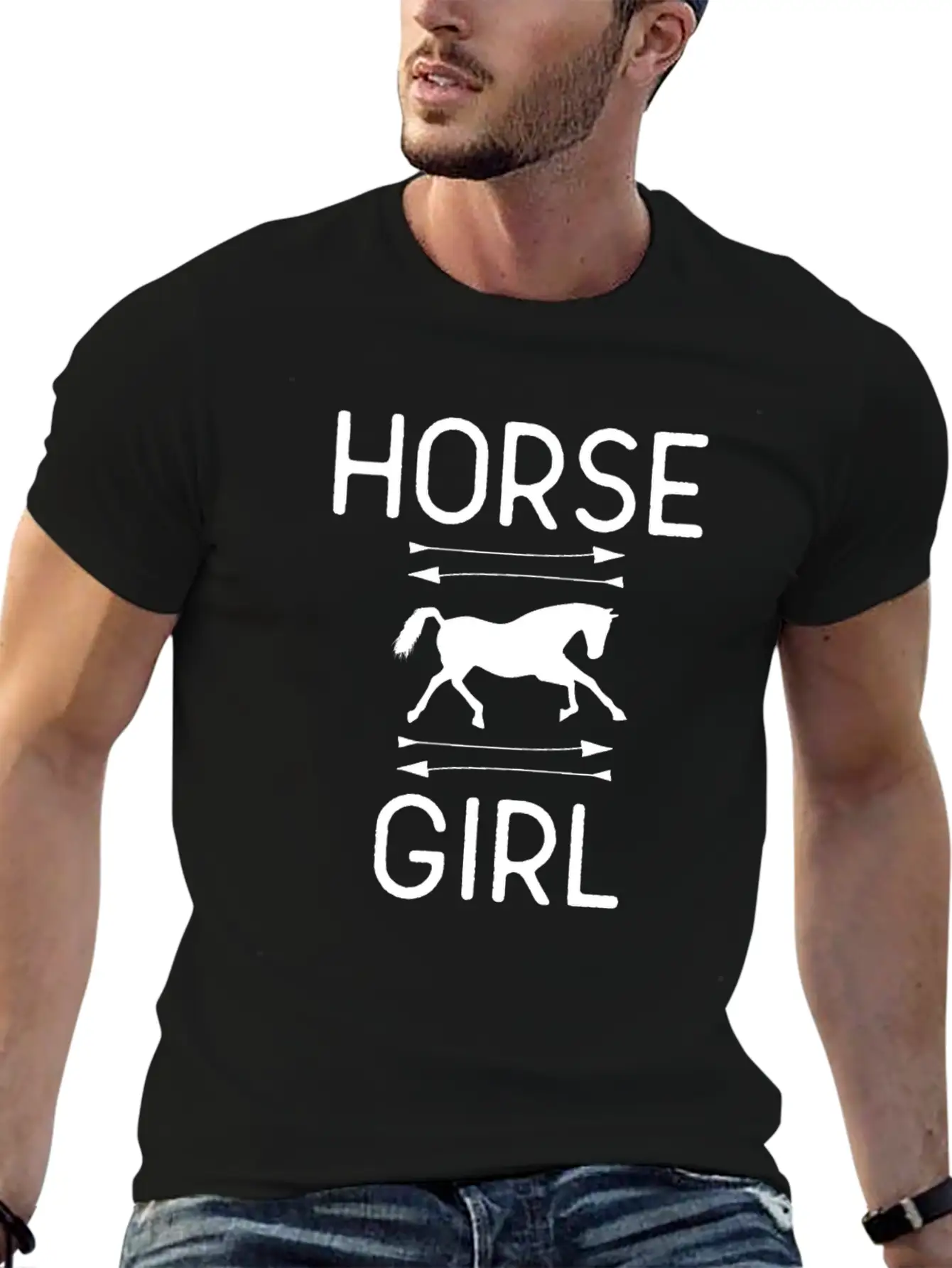 Horse Girl Essential Cotton Tee For Daily Outfits – Unisex Style