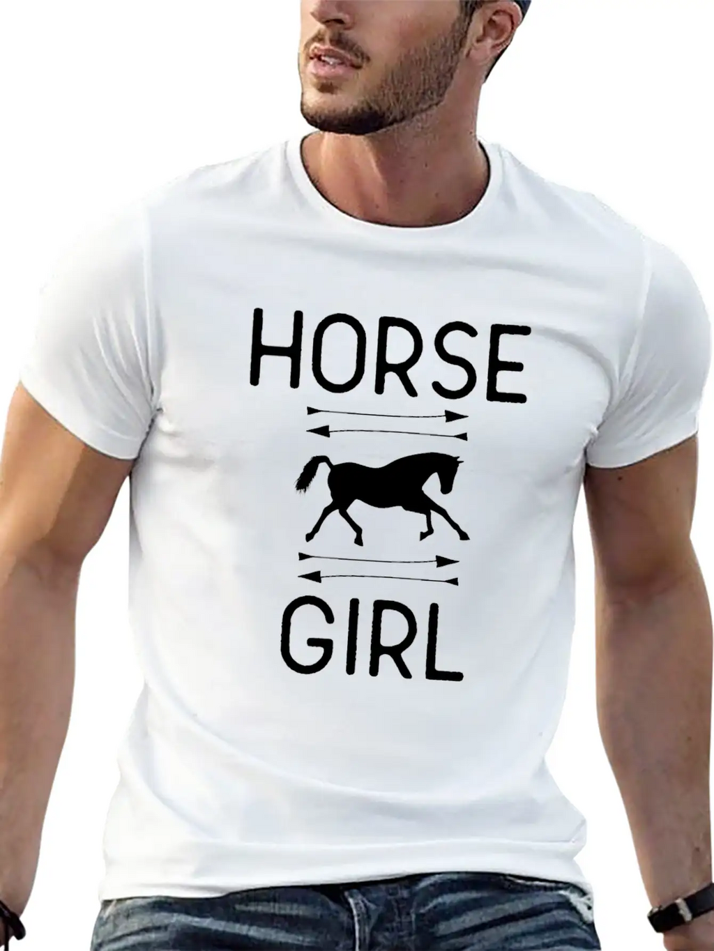 Horse Girl Essential Cotton Tee For Daily Outfits – Unisex Style