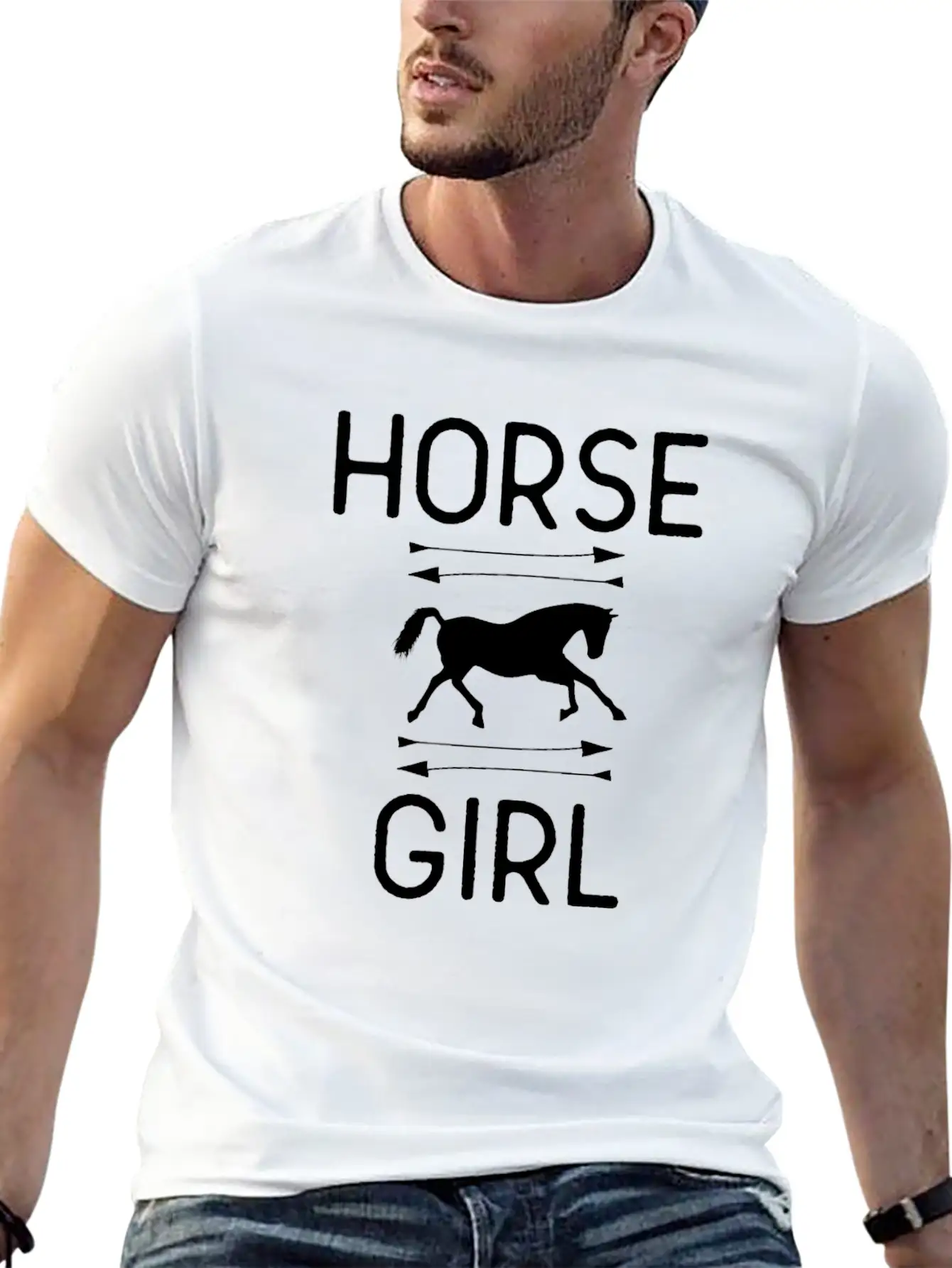 Horse Girl Essential Cotton Tee For Daily Outfits – Unisex Style
