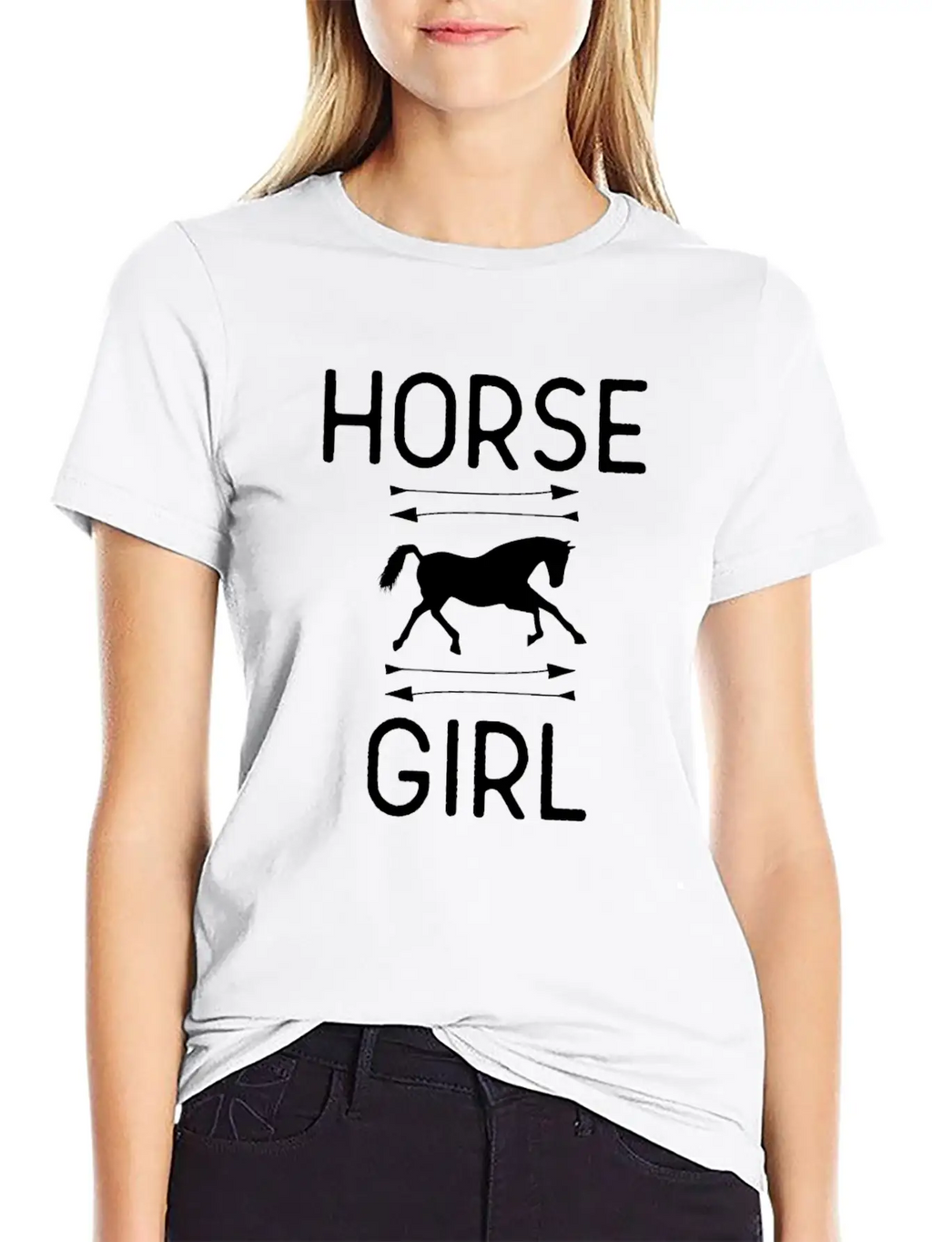 Horse Girl Essential Cotton Tee For Daily Outfits – Unisex Style