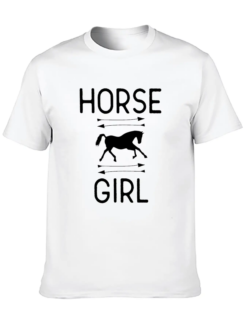 Horse Girl Essential Cotton Tee For Daily Outfits – Unisex Style