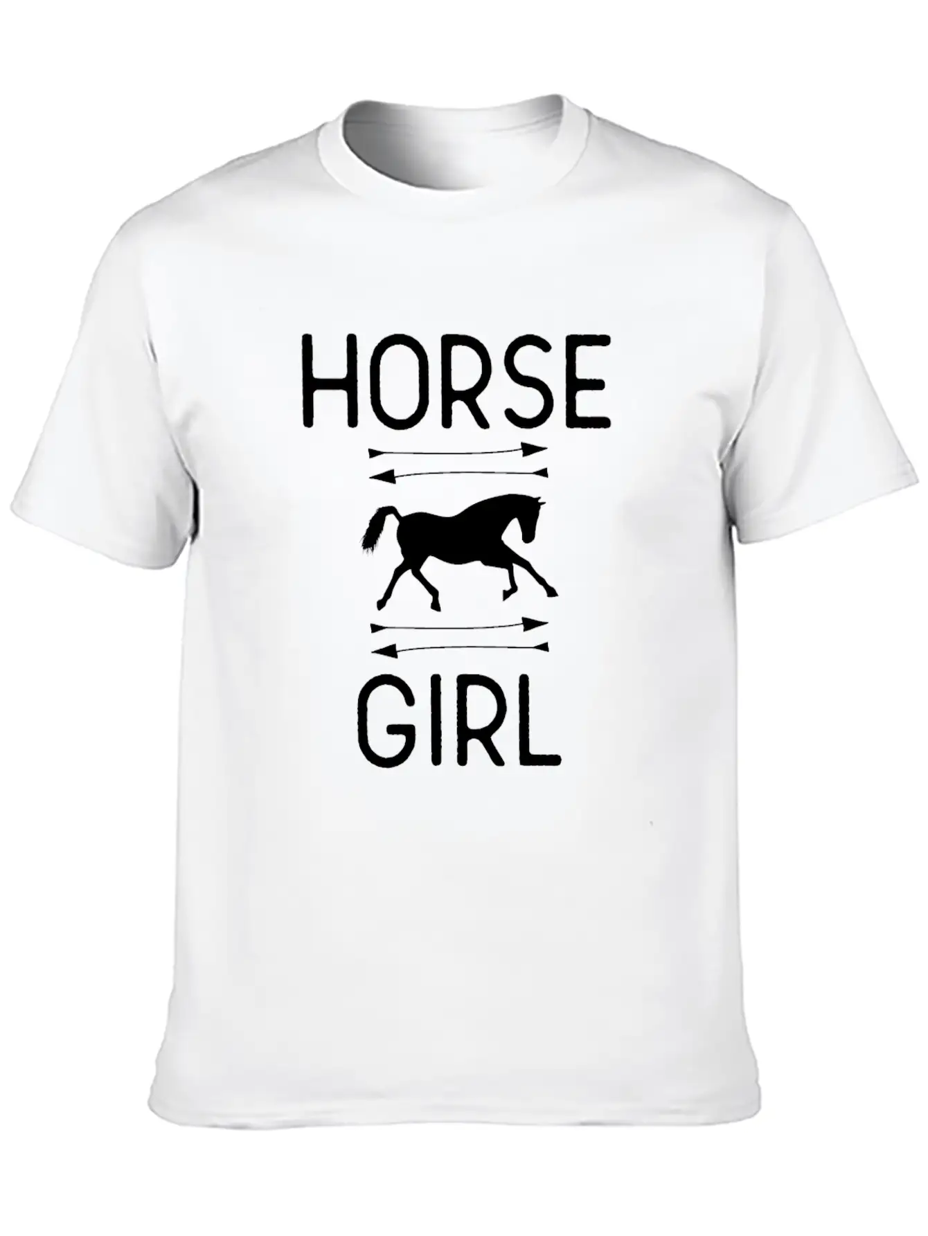 Horse Girl Essential Cotton Tee For Daily Outfits – Unisex Style