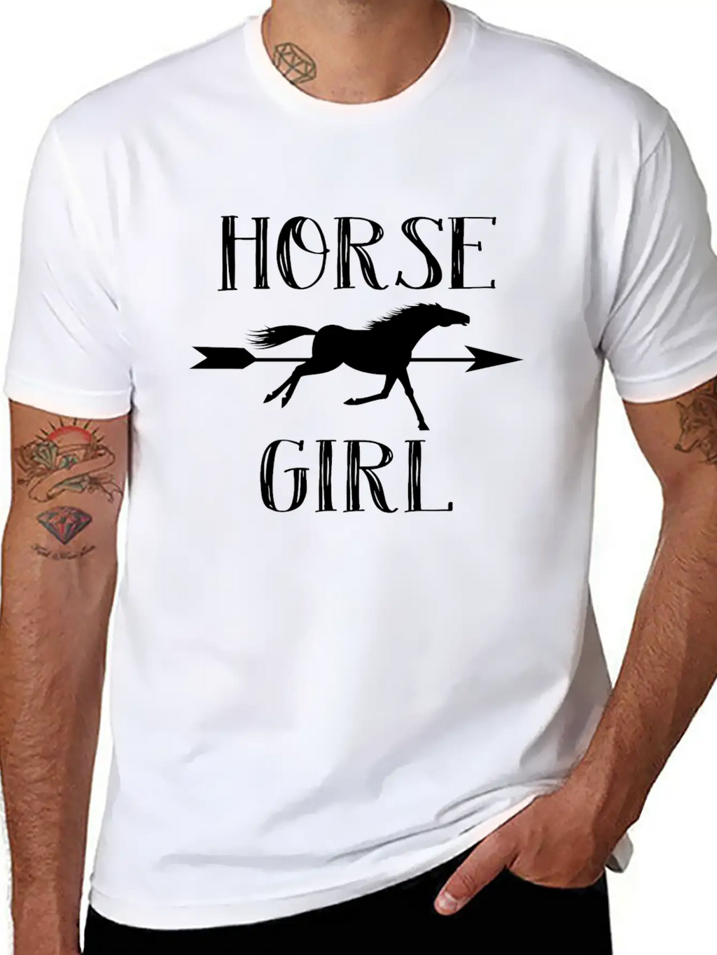 Horse Girl Horse Rider Equestrian Unisex Casual T-Shirt – Clean Design For Daily Comfort