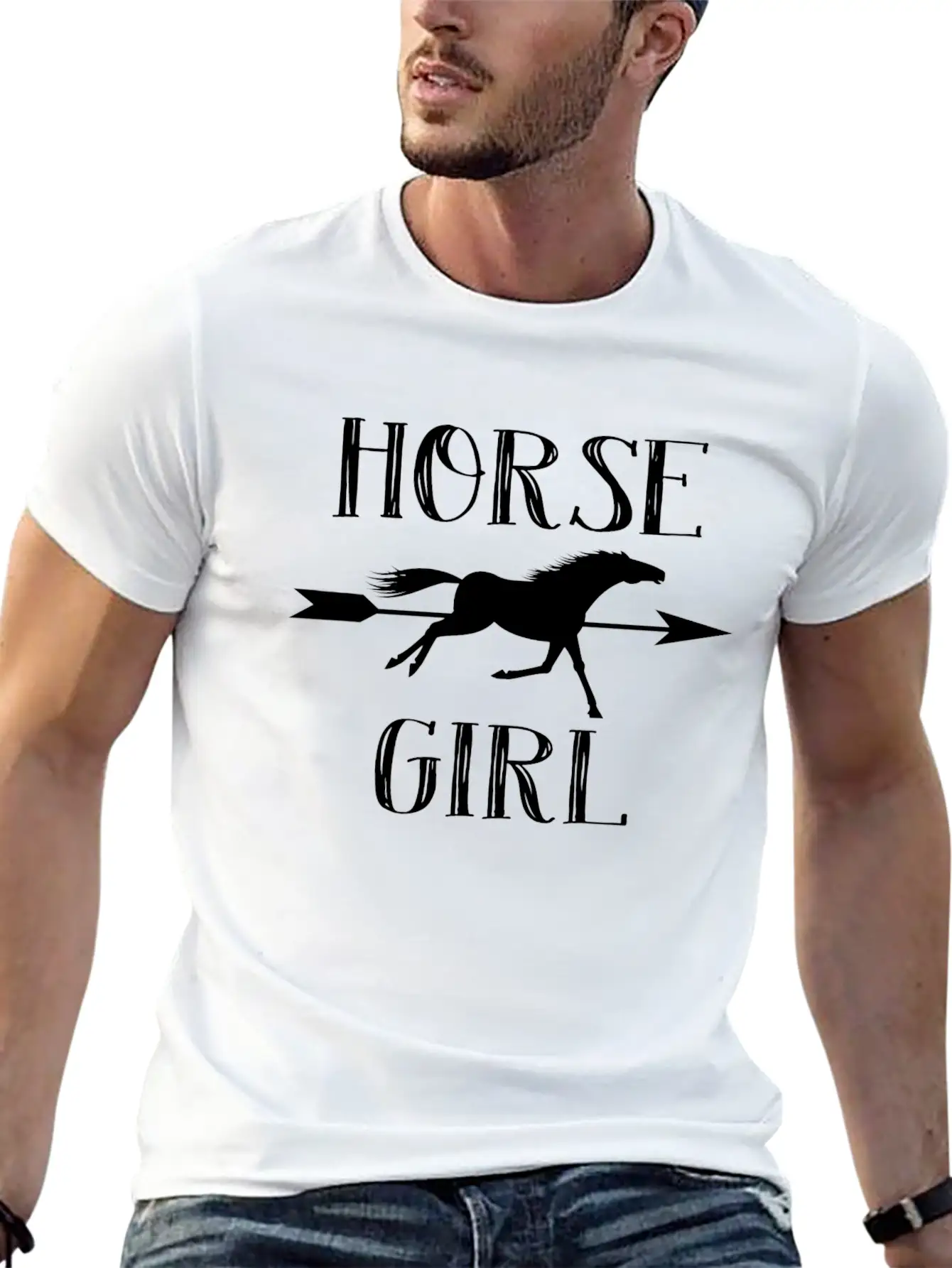 Horse Girl Horse Rider Equestrian Unisex Casual T-Shirt – Clean Design For Daily Comfort