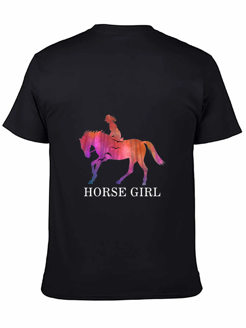 Horse Girl I Love My Horses Racing Riding Unisex Short Sleeve Soft Cotton T-Shirt – Casual Everyday Wear