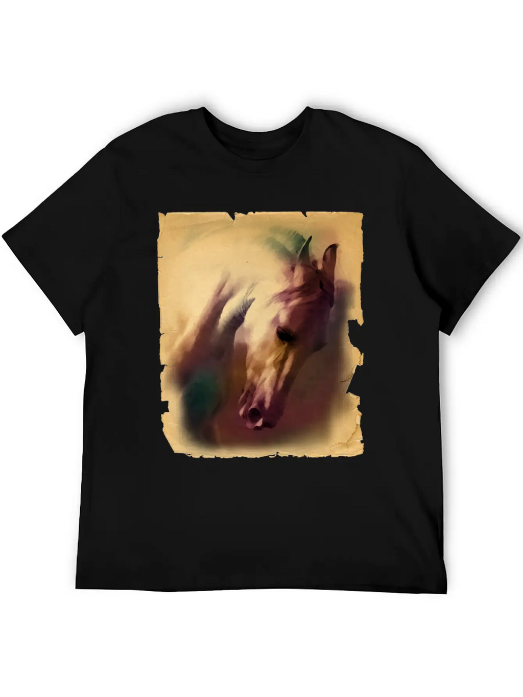Horse Head Casual Graphic T-Shirt – Simple And Comfortable Daily Wear