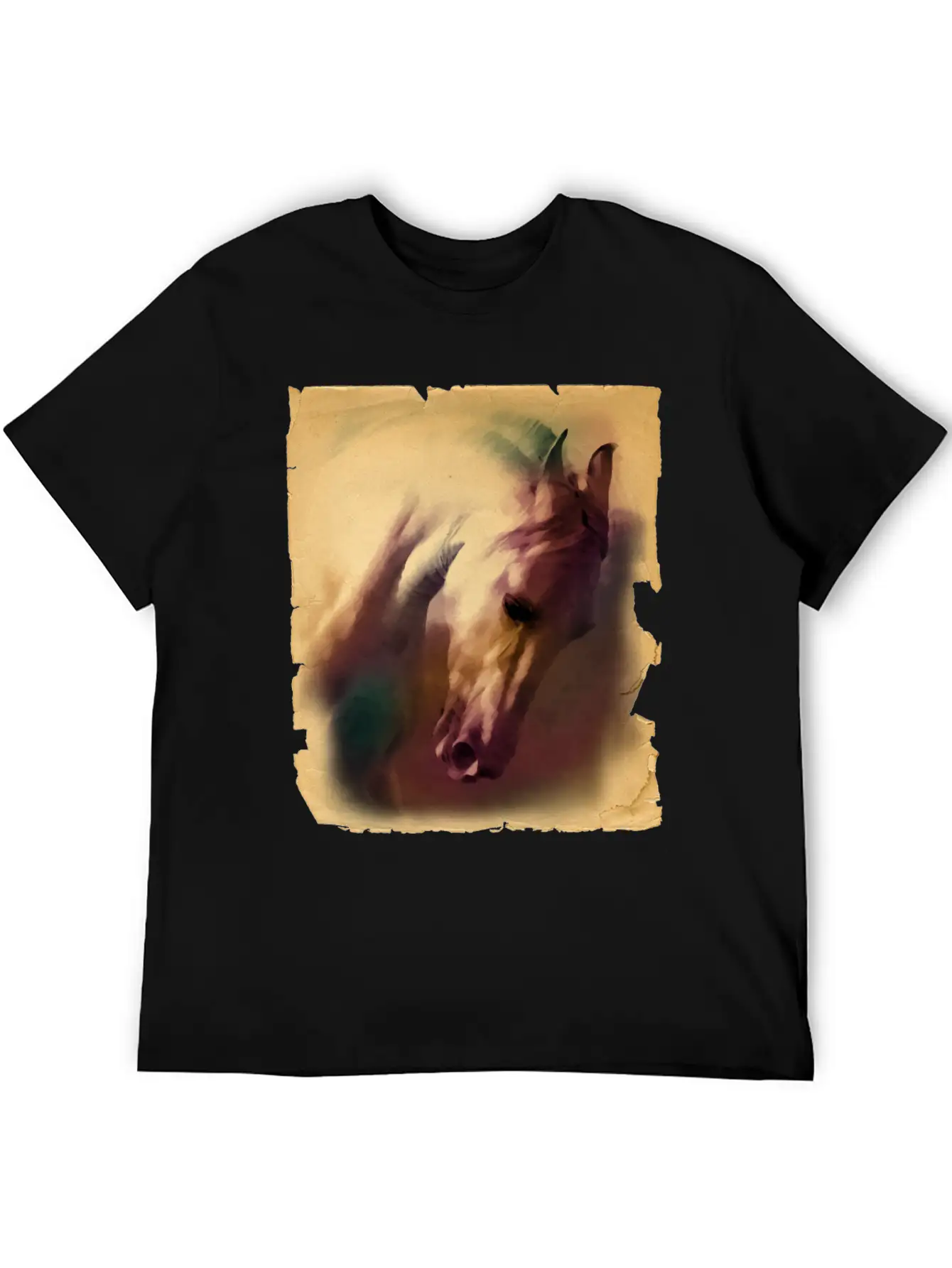 Horse Head Casual Graphic T-Shirt – Simple And Comfortable Daily Wear