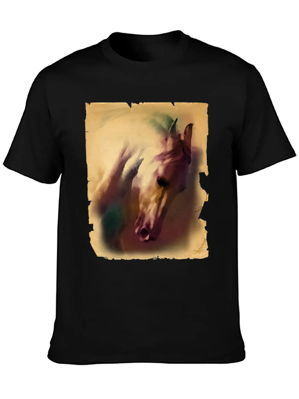 Horse Head Casual Graphic T-Shirt – Simple And Comfortable Daily Wear