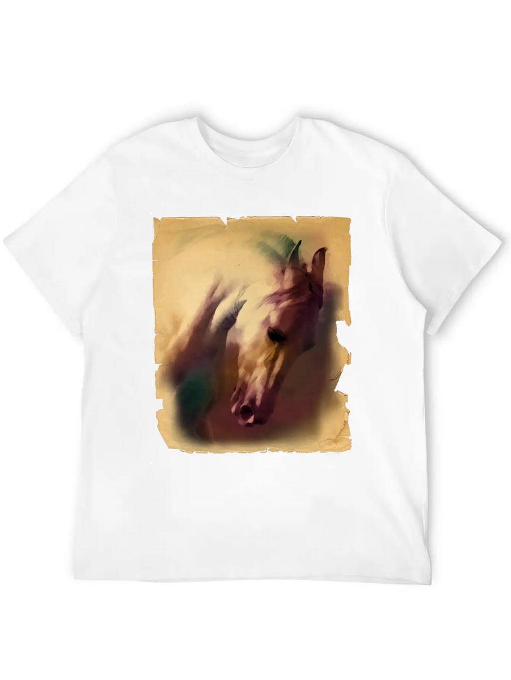 Horse Head Casual Graphic T-Shirt – Simple And Comfortable Daily Wear