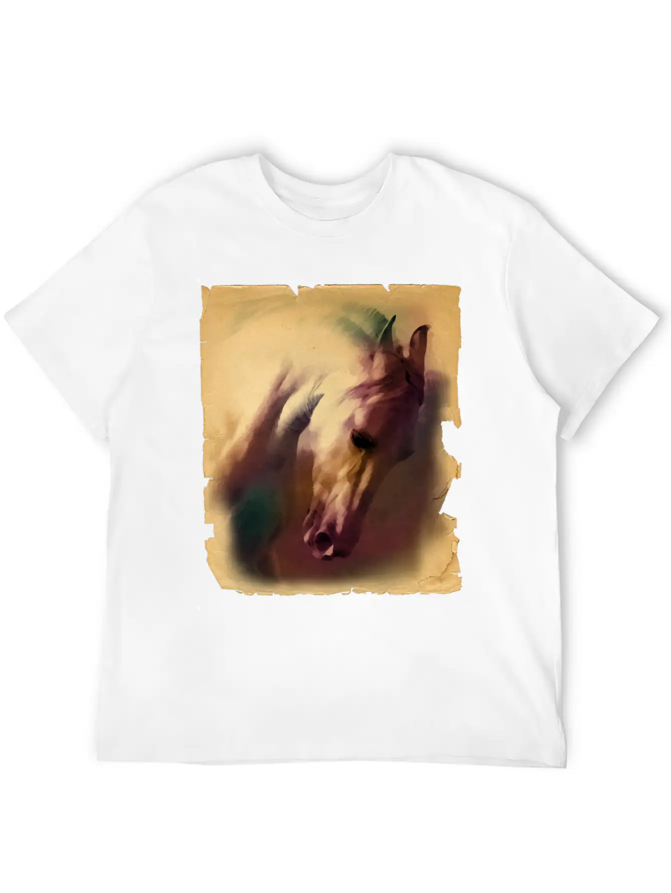 Horse Head Casual Graphic T-Shirt – Simple And Comfortable Daily Wear