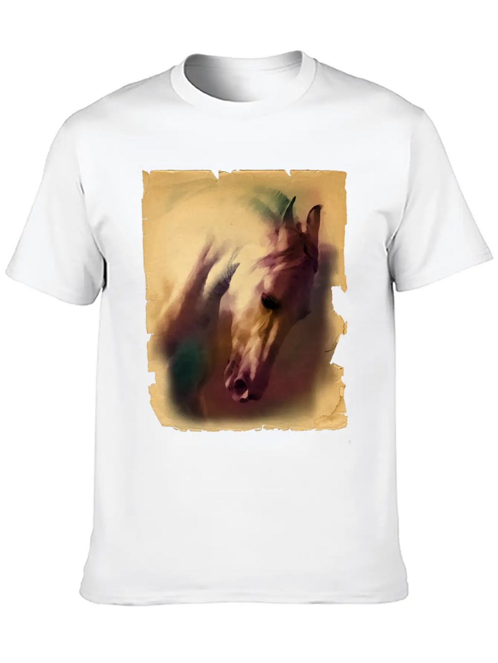 Horse Head Casual Graphic T-Shirt – Simple And Comfortable Daily Wear
