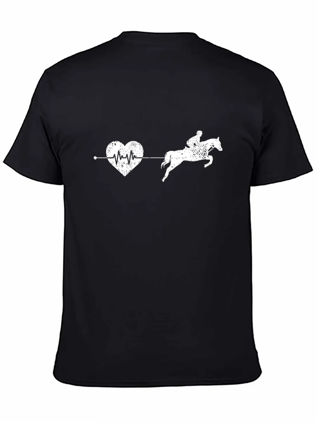 Horse Heartbeat Breathable Soft Cotton T-Shirt – Timeless Casual Look