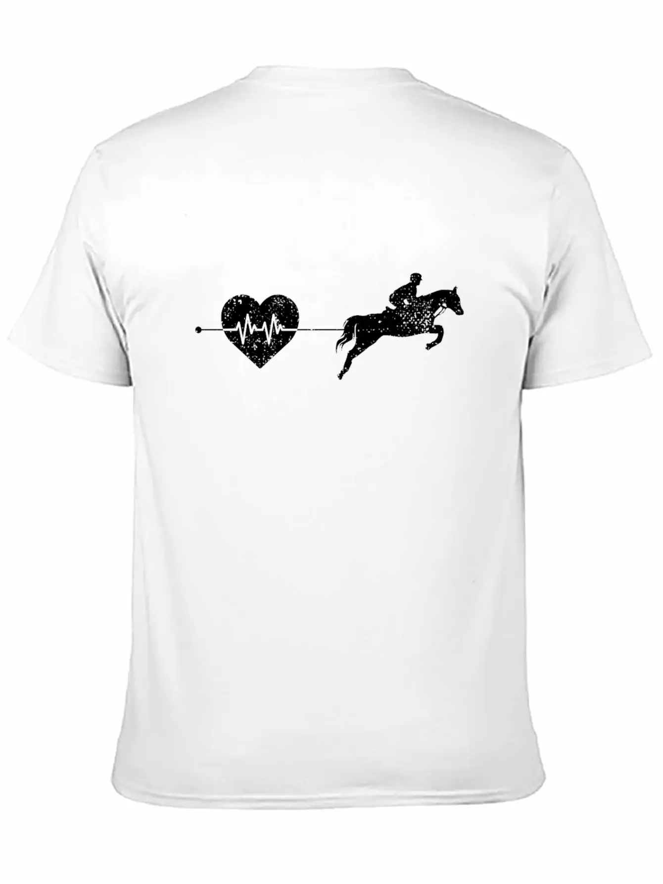 Horse Heartbeat Breathable Soft Cotton T-Shirt – Timeless Casual Look