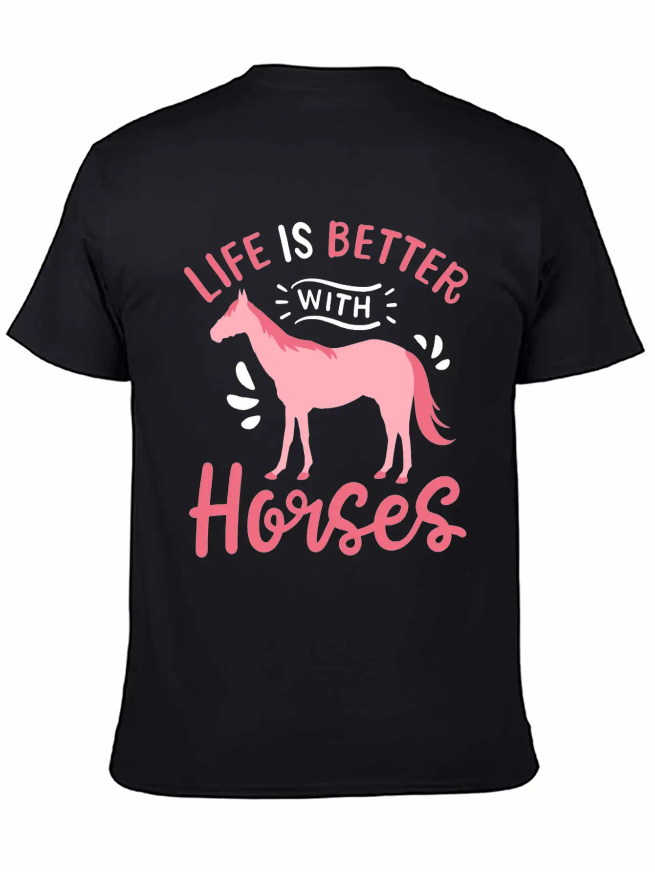 Horse Horseback Horse Riding Horse Racing Breathable Soft Cotton T-Shirt – Timeless Casual Look