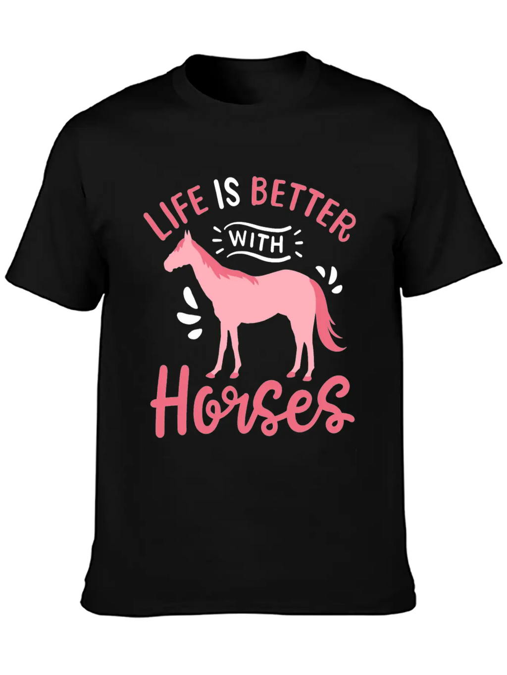 Horse Horseback Horse Riding Horse Racing Breathable Soft Cotton T-Shirt – Timeless Casual Look