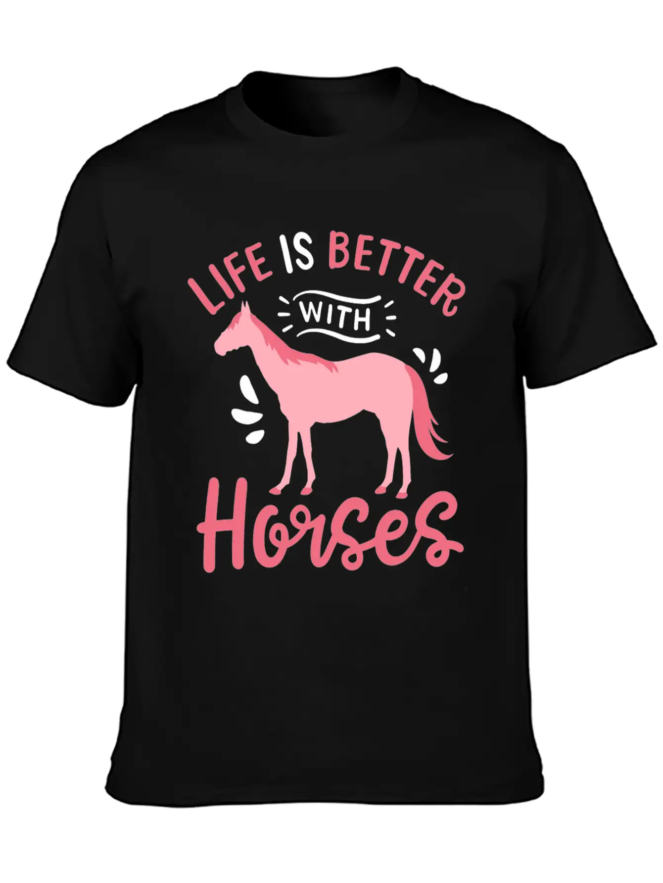Horse Horseback Horse Riding Horse Racing Breathable Soft Cotton T-Shirt – Timeless Casual Look