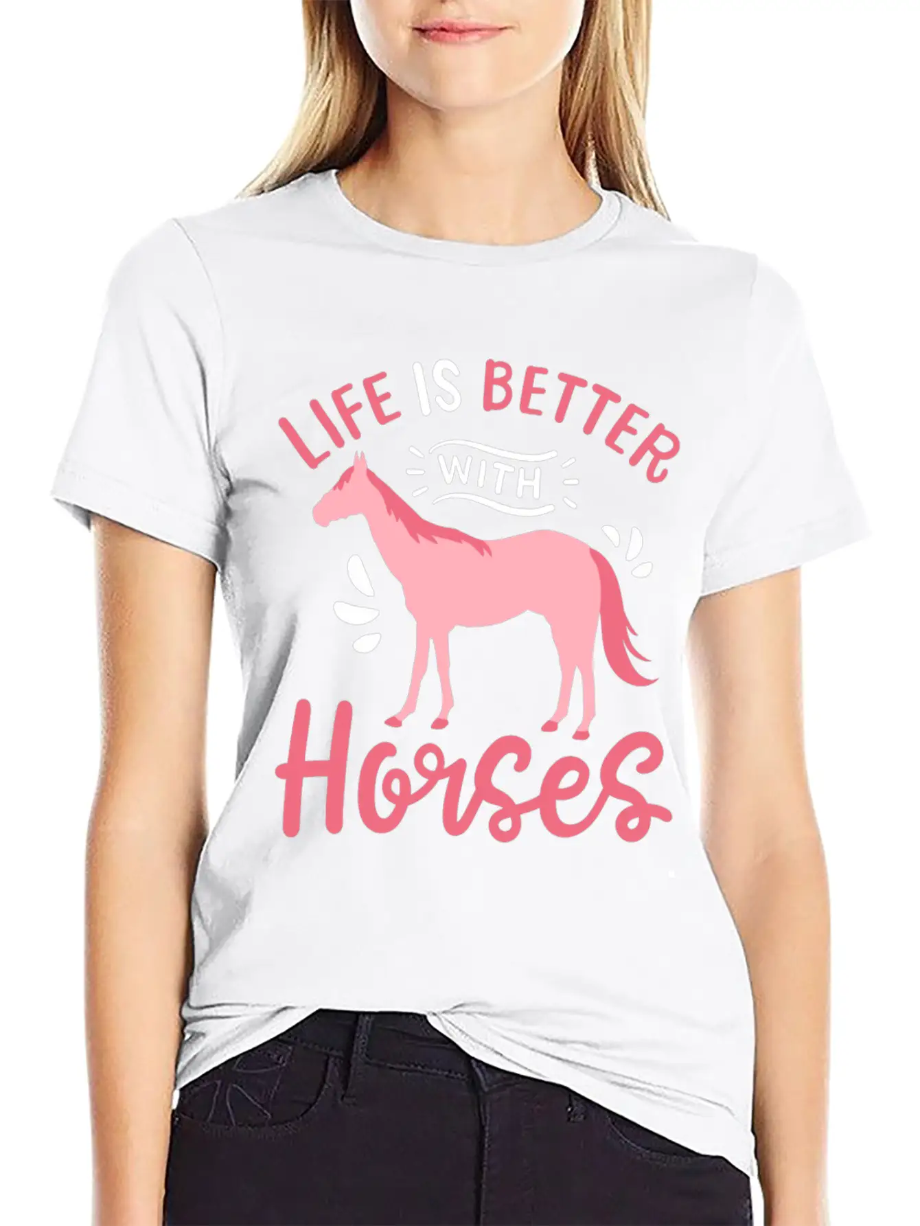 Horse Horseback Horse Riding Horse Racing Breathable Soft Cotton T-Shirt – Timeless Casual Look