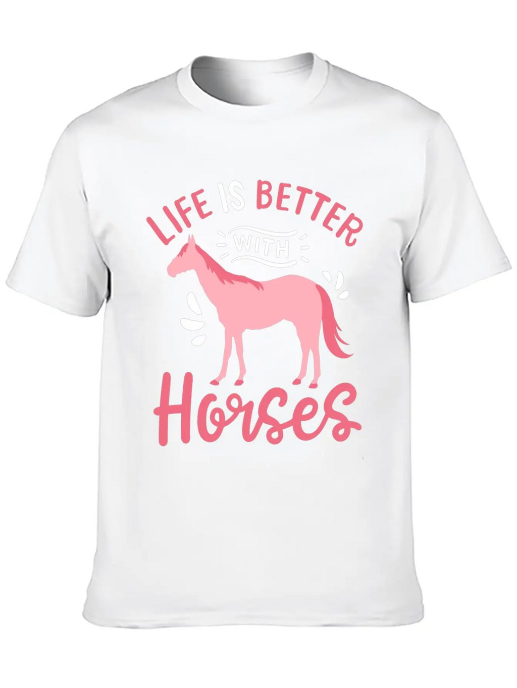 Horse Horseback Horse Riding Horse Racing Breathable Soft Cotton T-Shirt – Timeless Casual Look