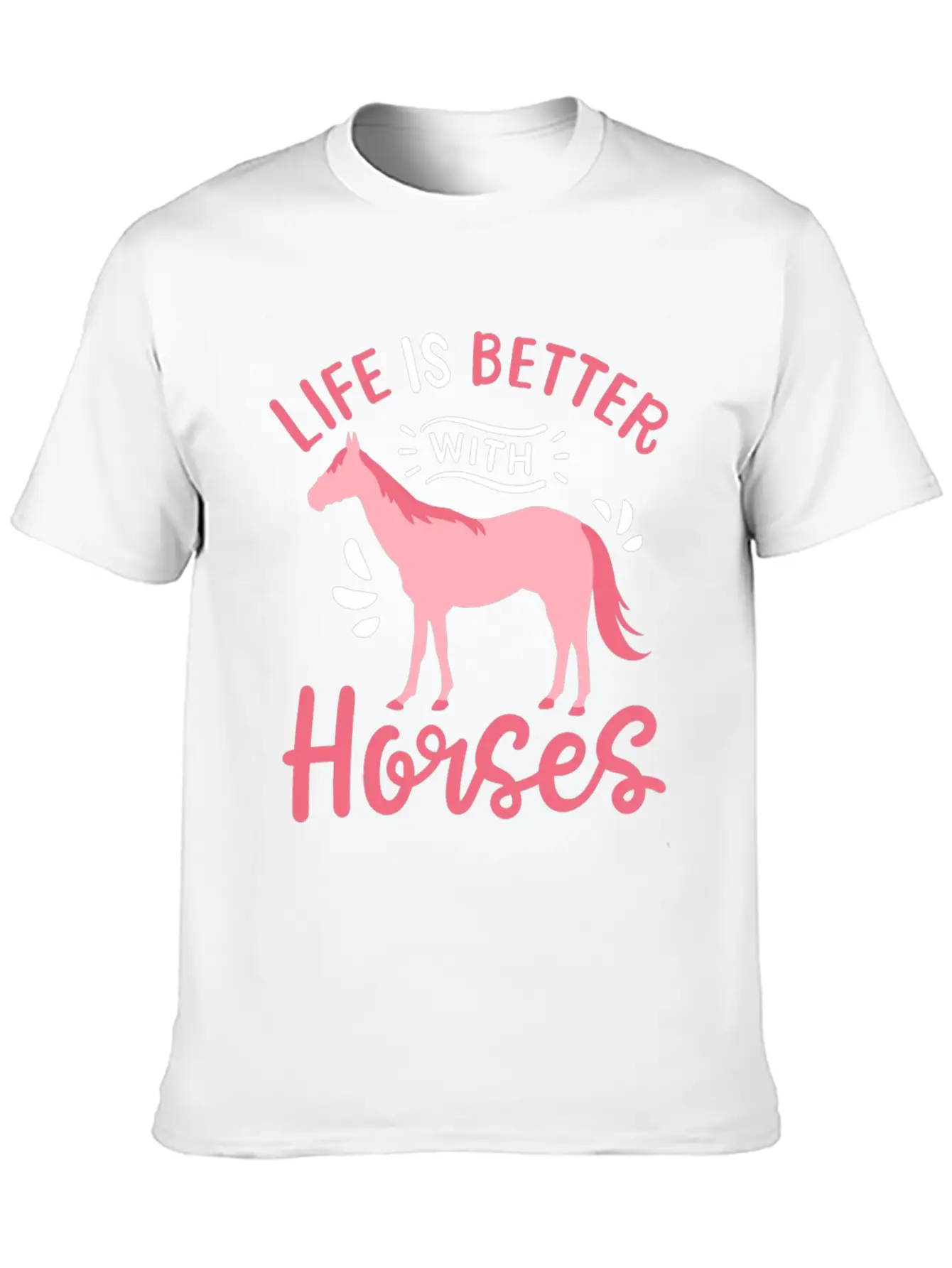 Horse Horseback Horse Riding Horse Racing Breathable Soft Cotton T-Shirt – Timeless Casual Look