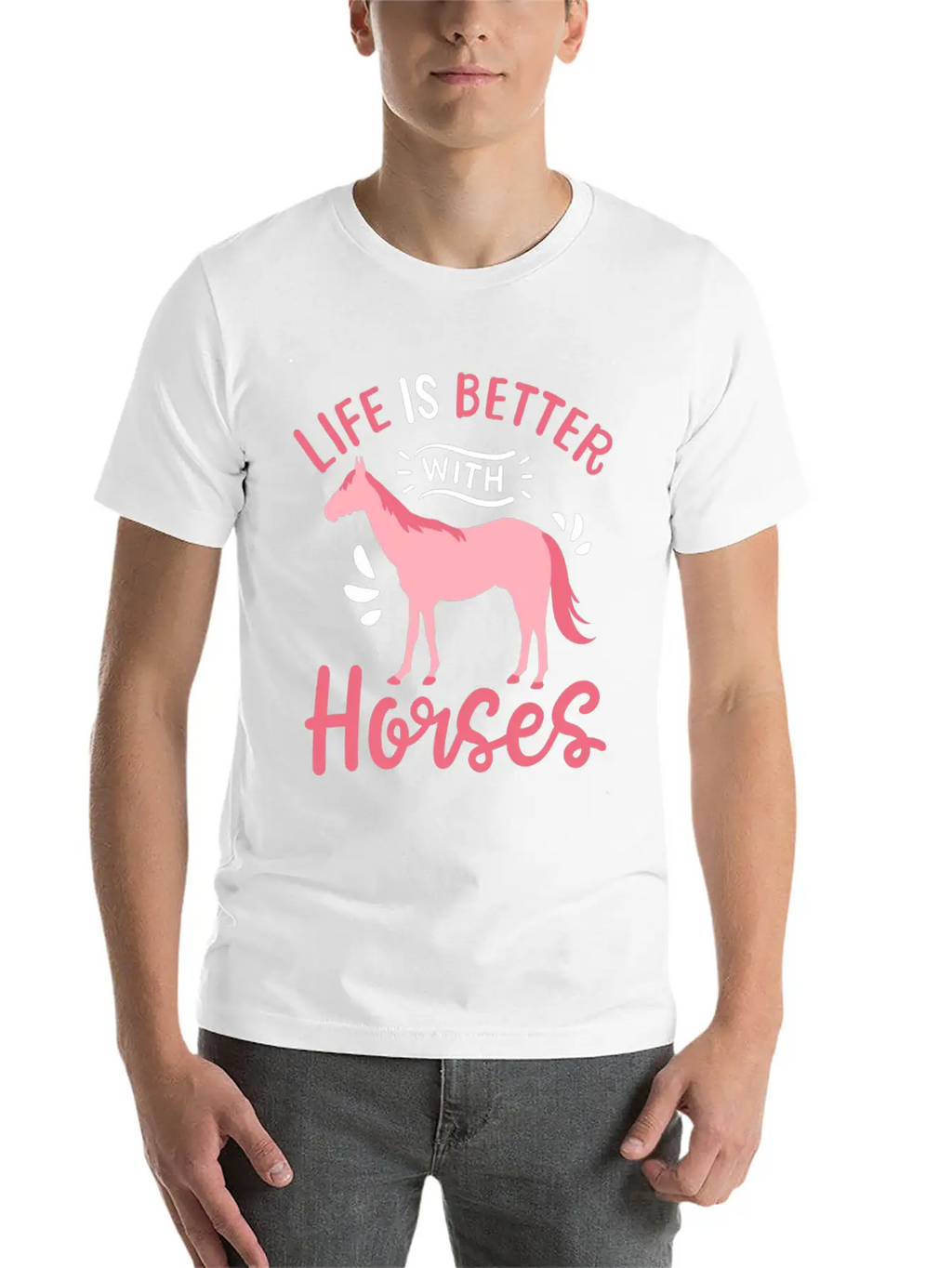 Horse Horseback Horse Riding Horse Racing Breathable Soft Cotton T-Shirt – Timeless Casual Look