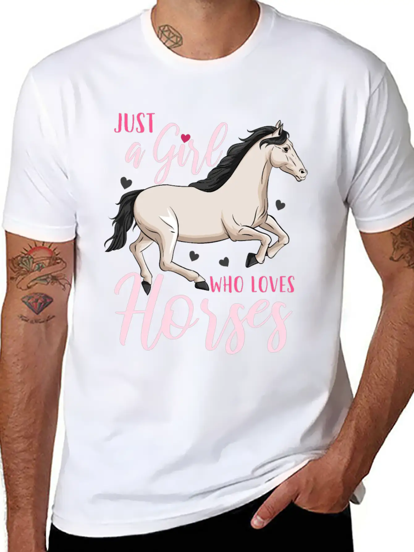 Horse Horseback Riding Essential Cotton Tee For Daily Outfits – Unisex Style