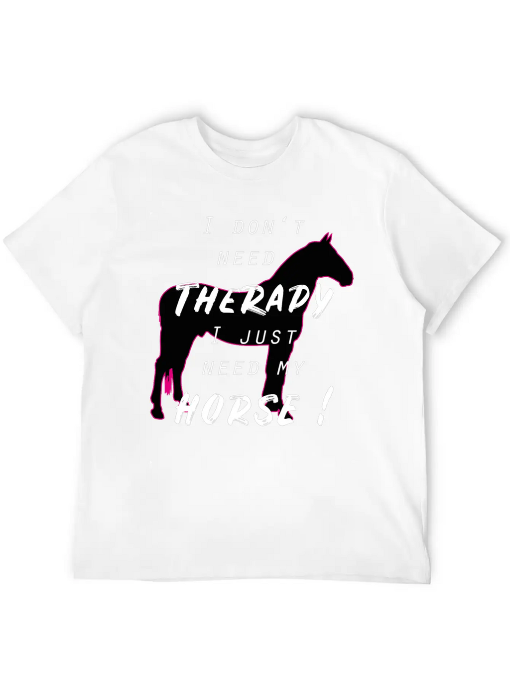 Horse Horses Riding Therapy Horseback Ride Gift Unisex Casual T-Shirt – Clean Design For Daily Comfort