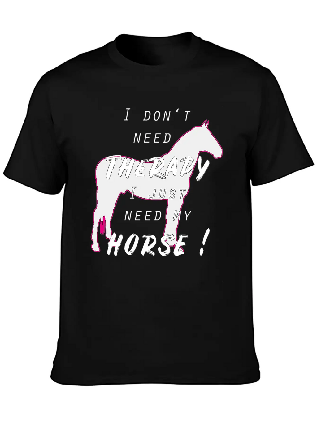 Horse Horses Riding Therapy Horseback Ride Gift Unisex Casual T-Shirt – Clean Design For Daily Comfort