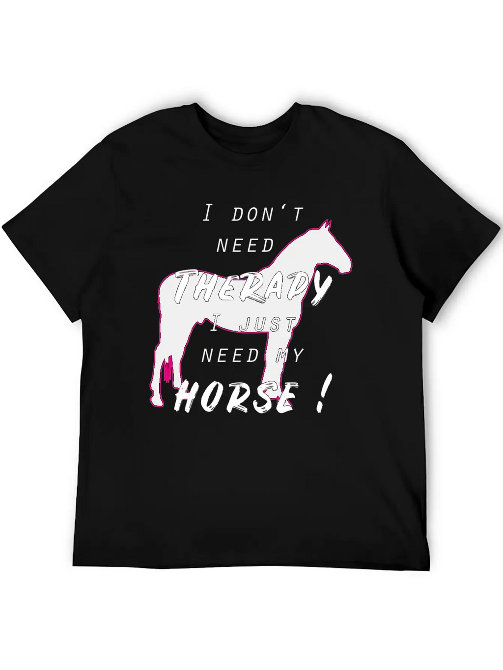 Horse Horses Riding Therapy Horseback Ride Gift Unisex Casual T-Shirt – Clean Design For Daily Comfort