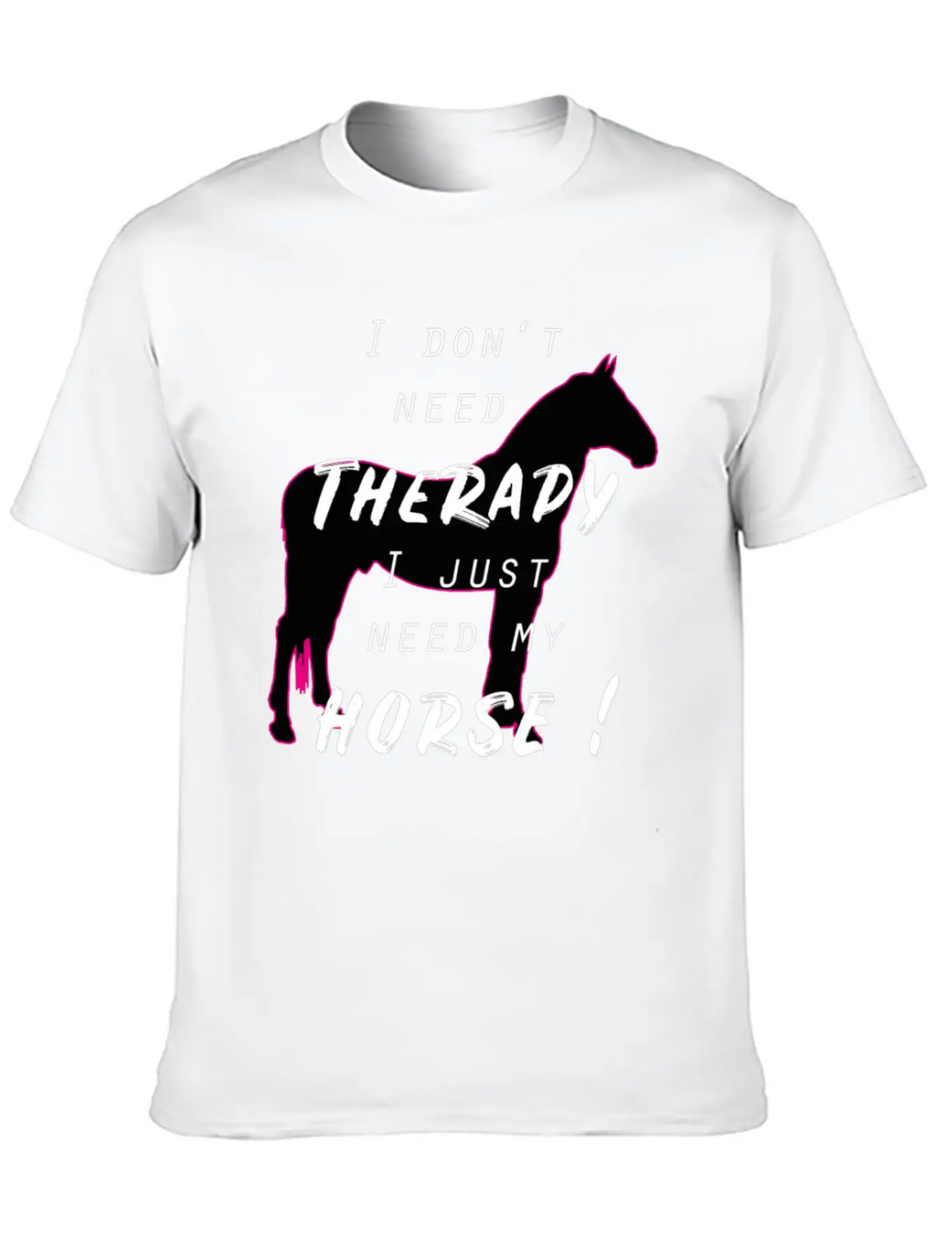 Horse Horses Riding Therapy Horseback Ride Gift Unisex Casual T-Shirt – Clean Design For Daily Comfort