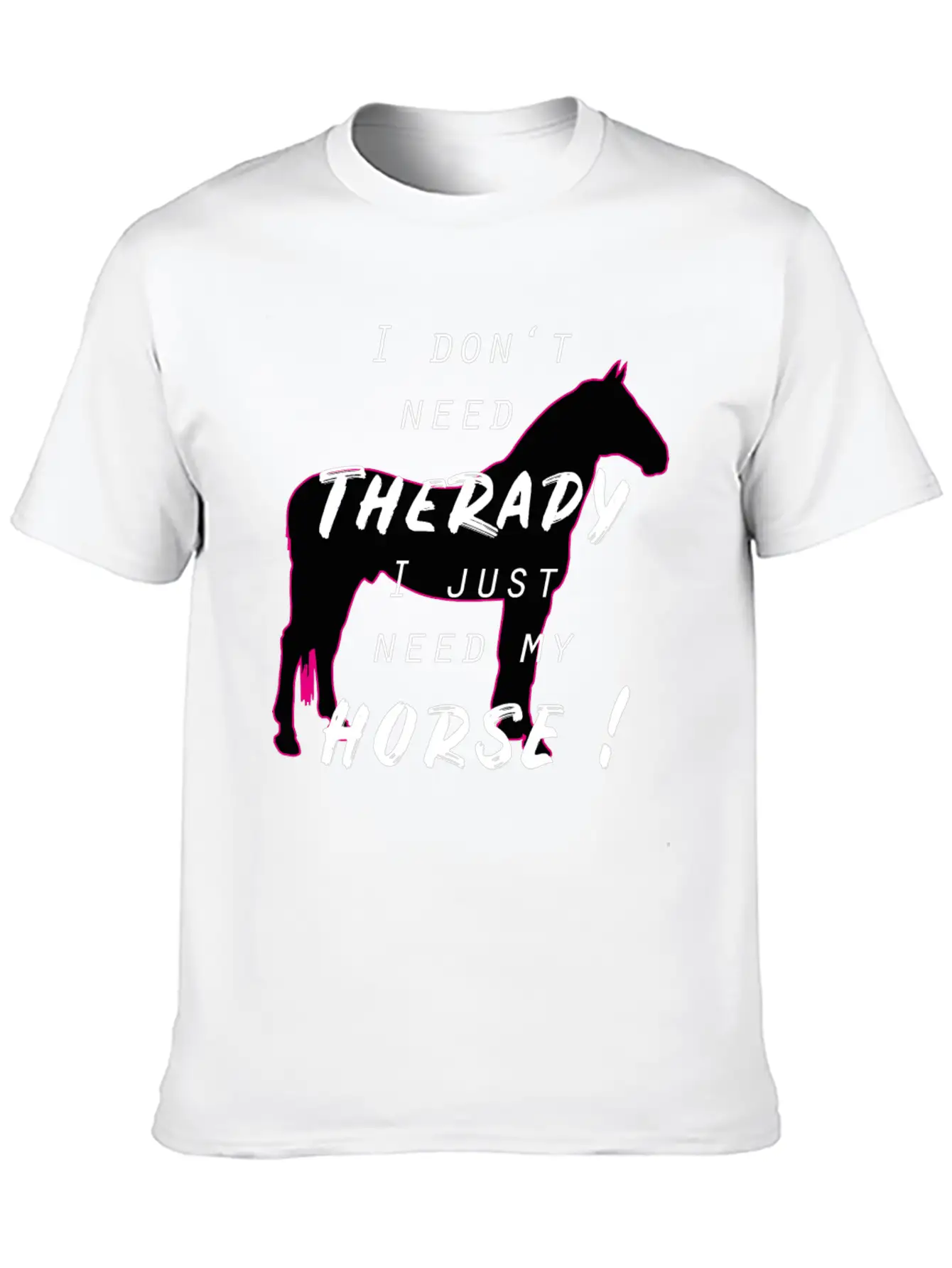 Horse Horses Riding Therapy Horseback Ride Gift Unisex Casual T-Shirt – Clean Design For Daily Comfort