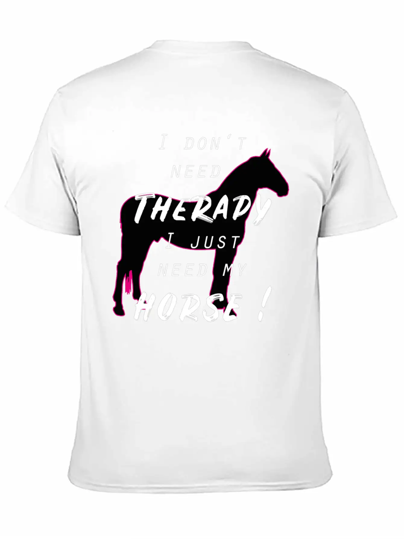 Horse Horses Riding Therapy Horseback Ride Gift Unisex Casual T-Shirt – Clean Design For Daily Comfort