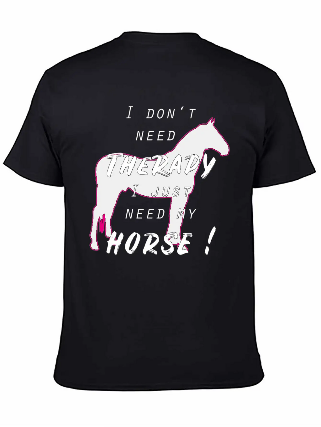 Horse Horses Riding Therapy Horseback Ride Gift Unisex Casual T-Shirt – Clean Design For Daily Comfort