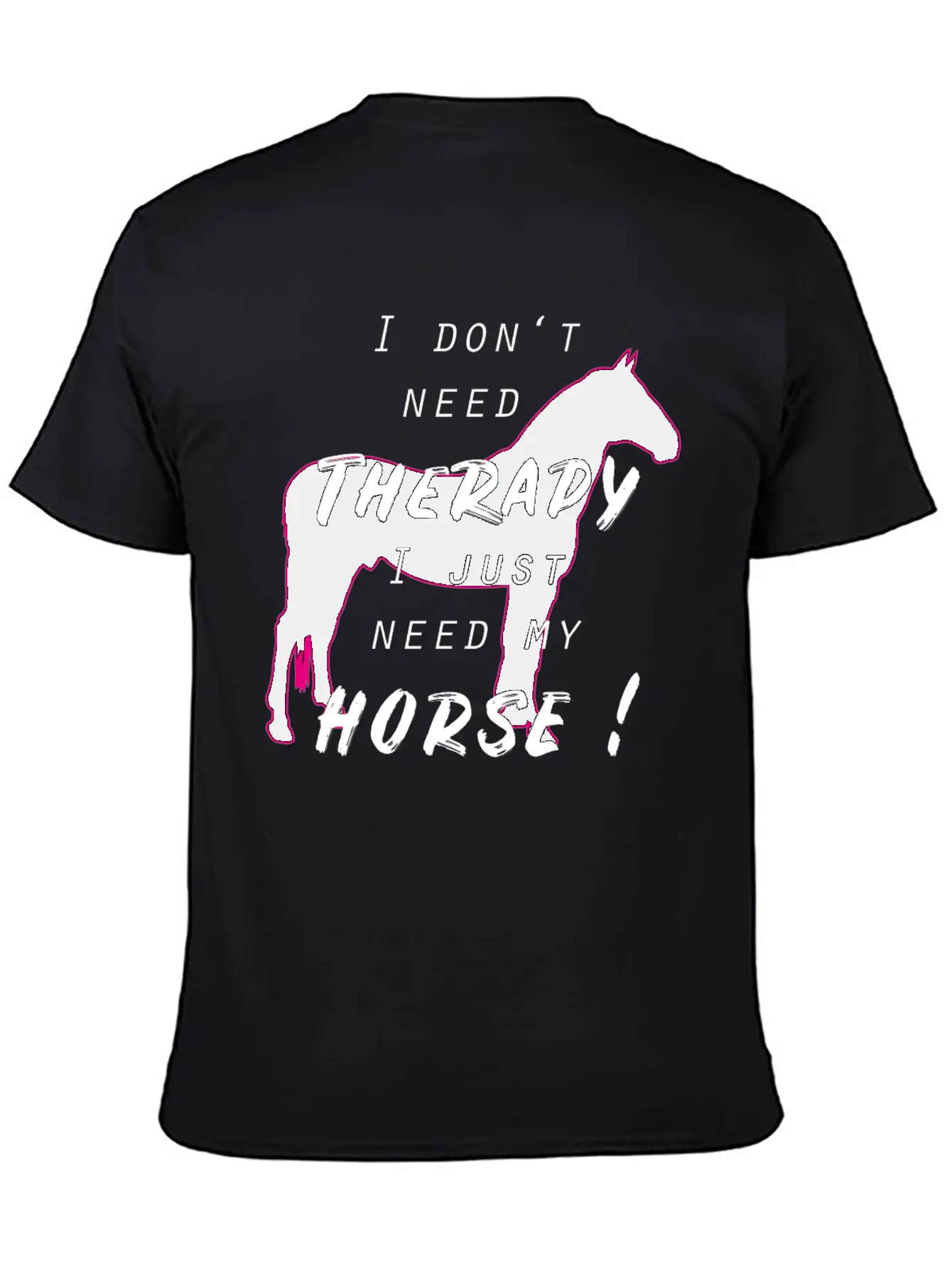 Horse Horses Riding Therapy Horseback Ride Gift Unisex Casual T-Shirt – Clean Design For Daily Comfort