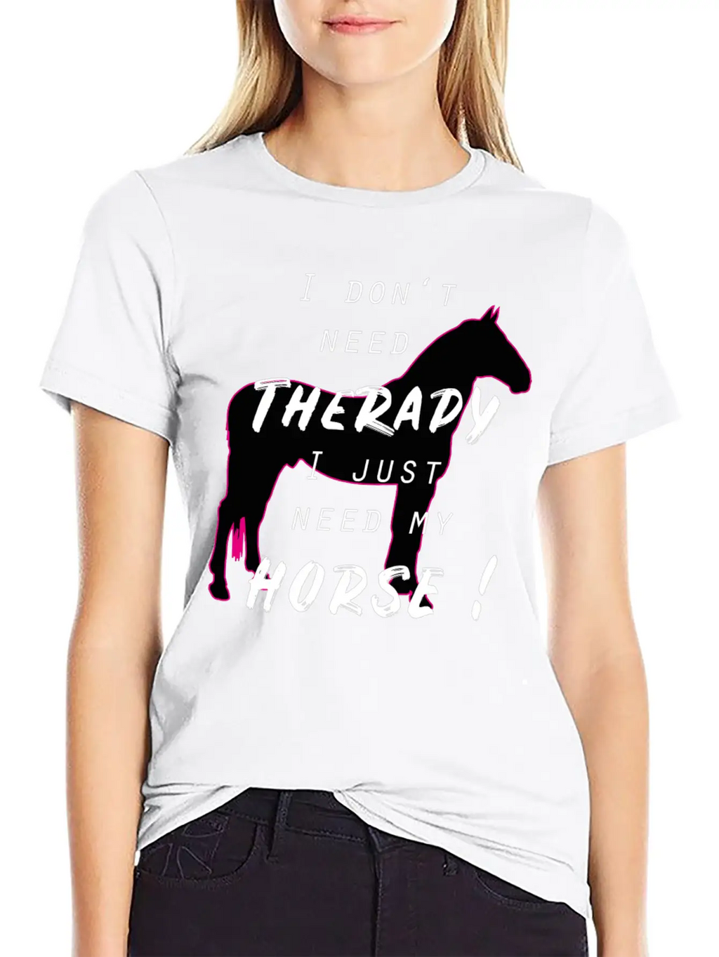 Horse Horses Riding Therapy Horseback Ride Gift Unisex Casual T-Shirt – Clean Design For Daily Comfort