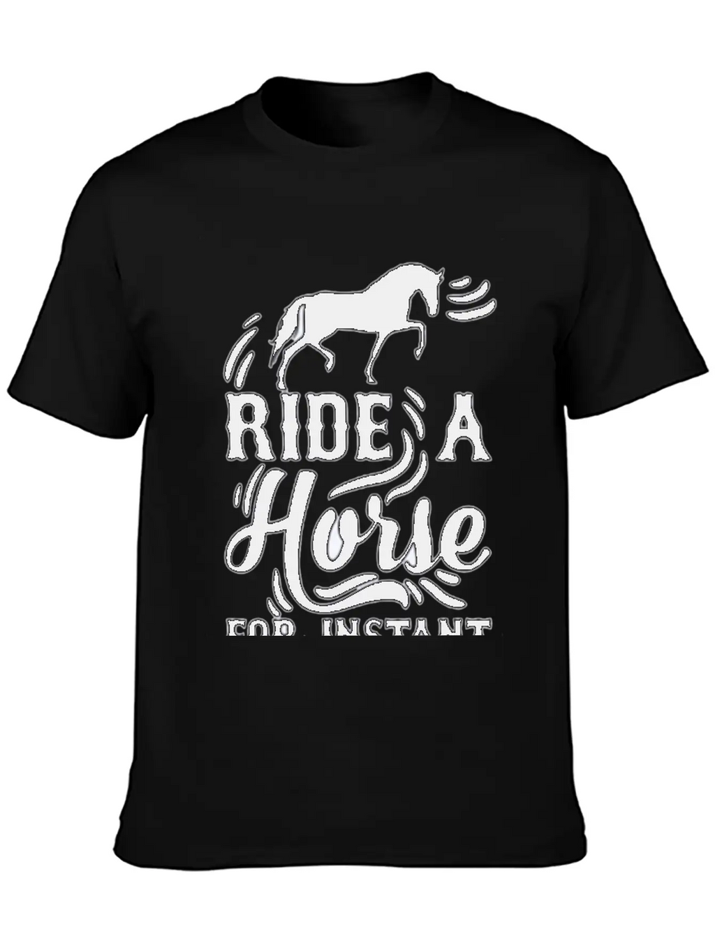 Horse Instant Happiness Stylish Everyday T-Shirt – Unisex Basic Cotton Tee