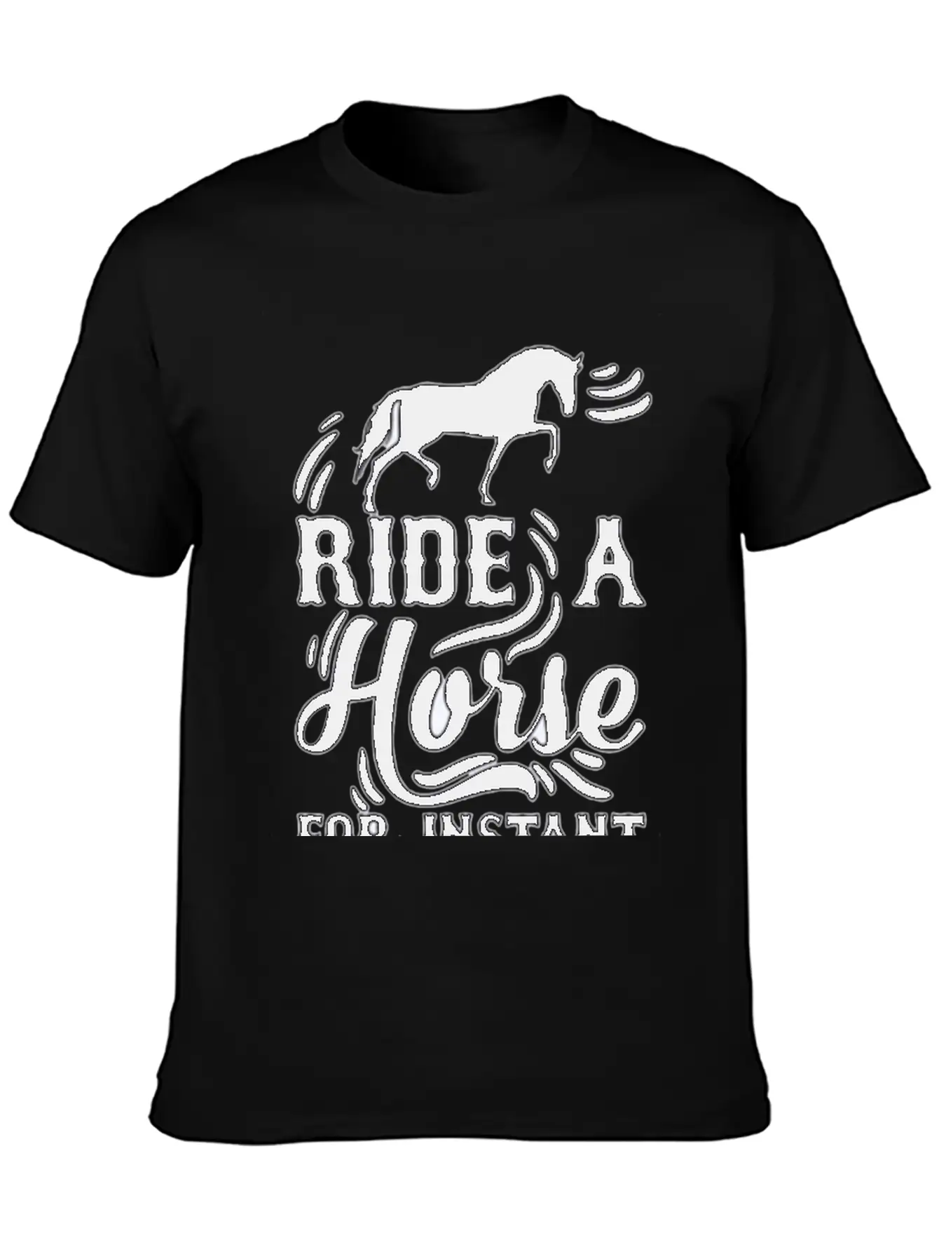 Horse Instant Happiness Stylish Everyday T-Shirt – Unisex Basic Cotton Tee