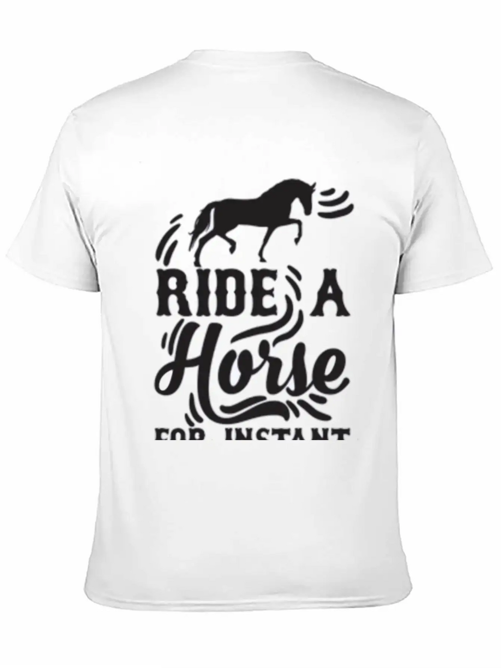 Horse Instant Happiness Stylish Everyday T-Shirt – Unisex Basic Cotton Tee