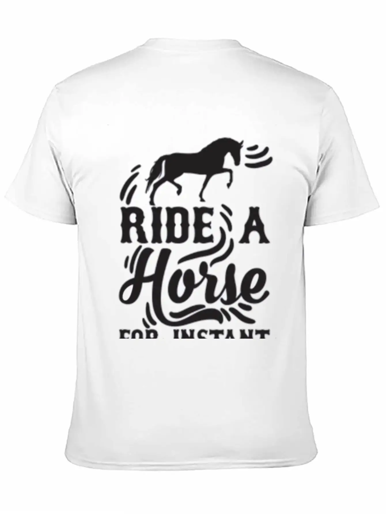 Horse Instant Happiness Stylish Everyday T-Shirt – Unisex Basic Cotton Tee
