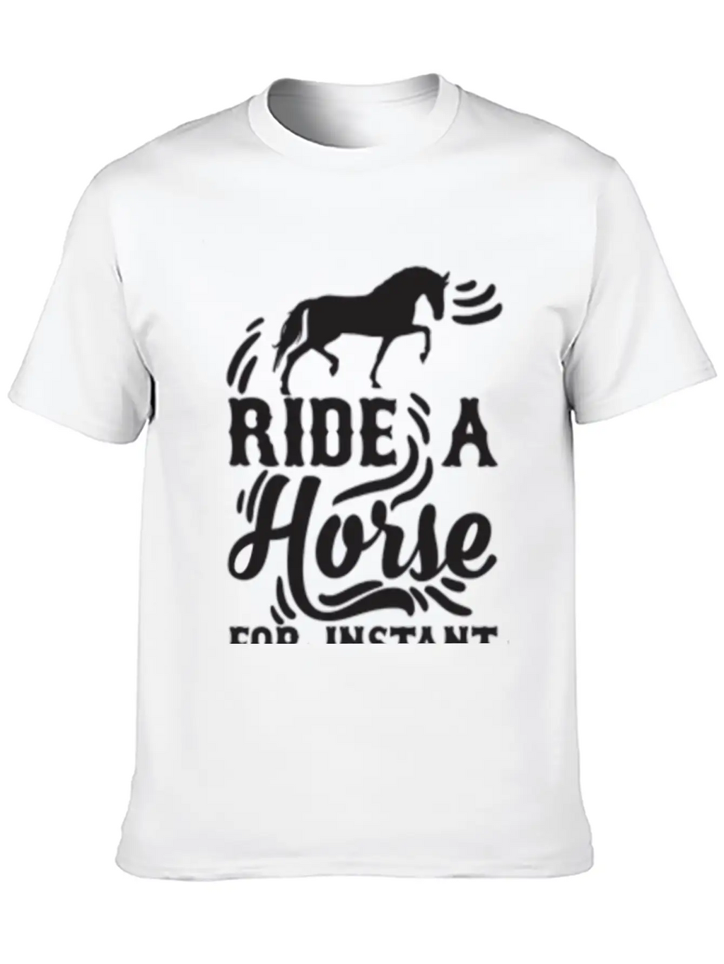 Horse Instant Happiness Stylish Everyday T-Shirt – Unisex Basic Cotton Tee