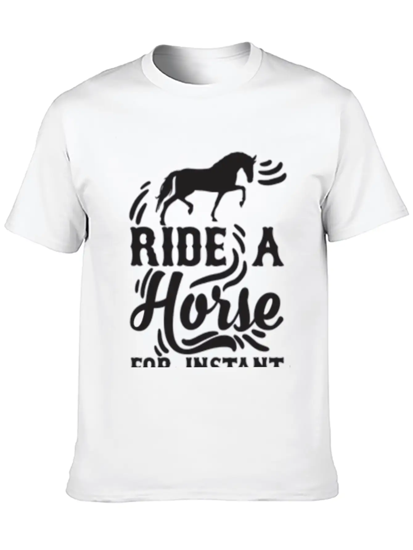 Horse Instant Happiness Stylish Everyday T-Shirt – Unisex Basic Cotton Tee