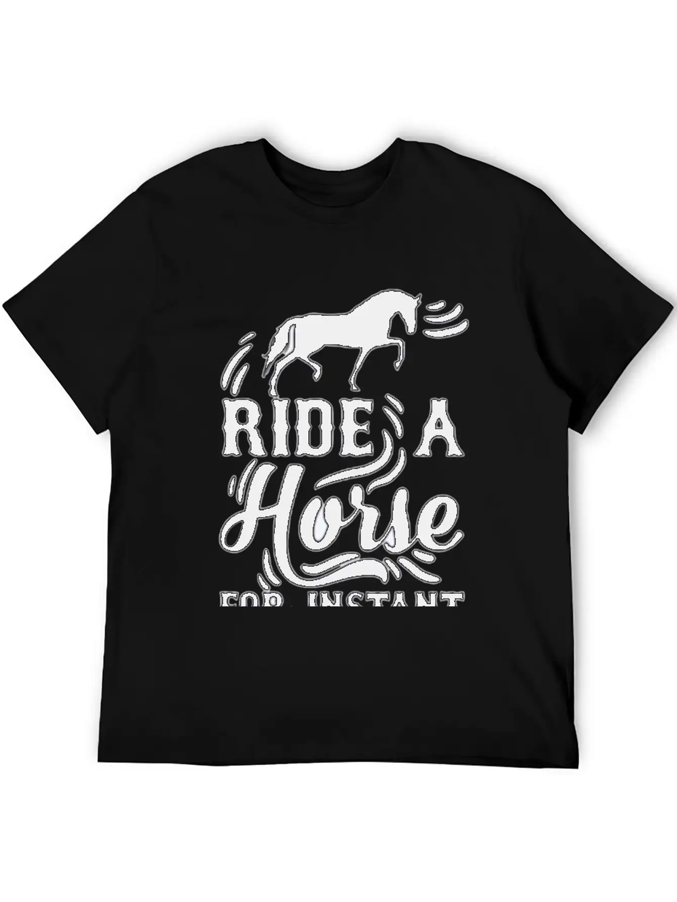 Horse Instant Happiness Stylish Everyday T-Shirt – Unisex Basic Cotton Tee