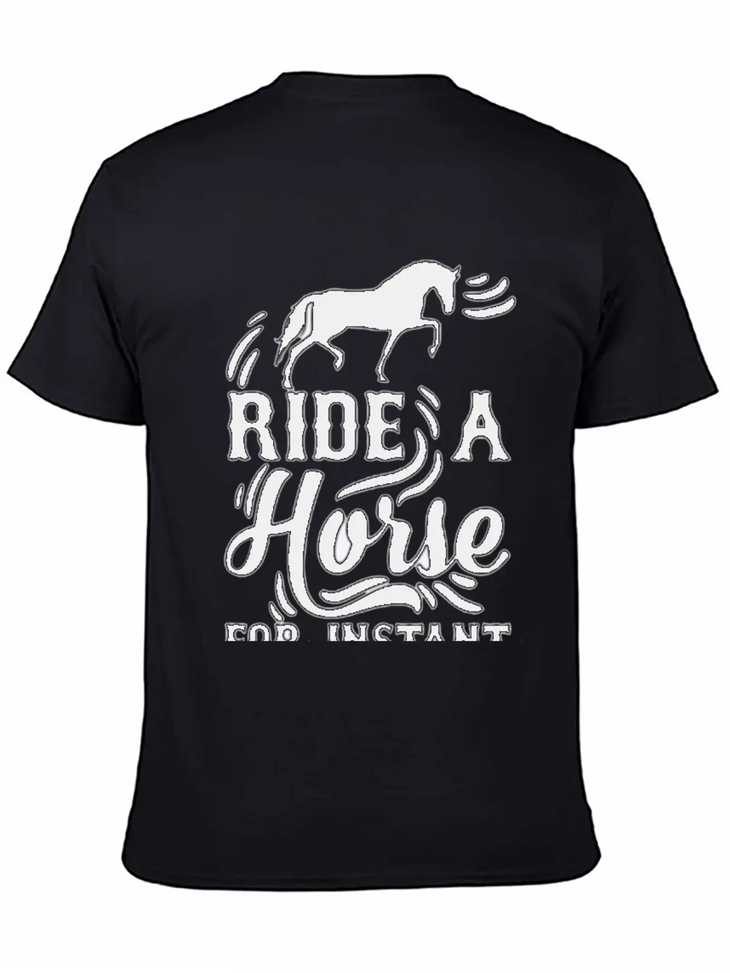 Horse Instant Happiness Stylish Everyday T-Shirt – Unisex Basic Cotton Tee